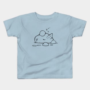 Capybara and Orange [Black Lines] Kids T-Shirt